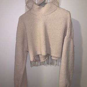 Cropped Sherpa Sweater